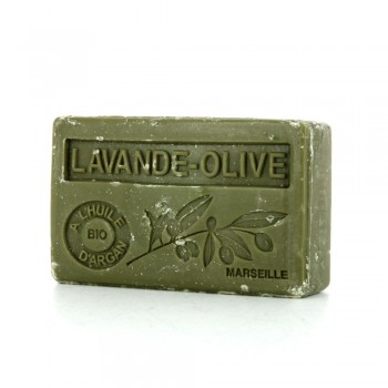 Savon parfum lavande-olive au beurre de karité bio-A l'ombre de l'Olivier - Cosmétique