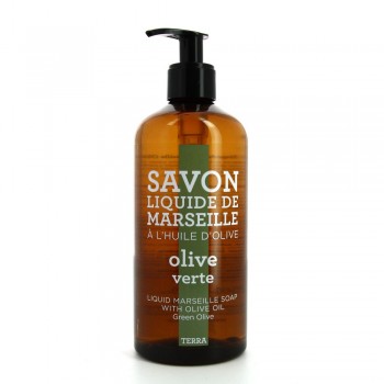Terra Provence Savon liquide-olive verte 500 ml - Cosmétique